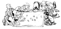 A coloring page of maps and compass